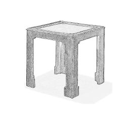 Pulaski End Table in Gray P301516 PROMO