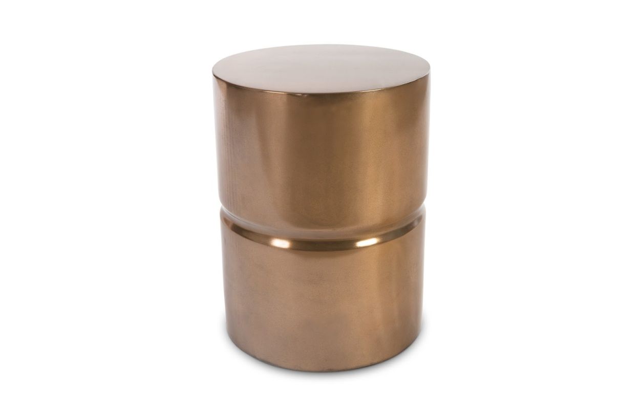 Phillips Collection Stacked Stool in Polished Bronze PH67655 CODE:UNIV20 for 20% Off