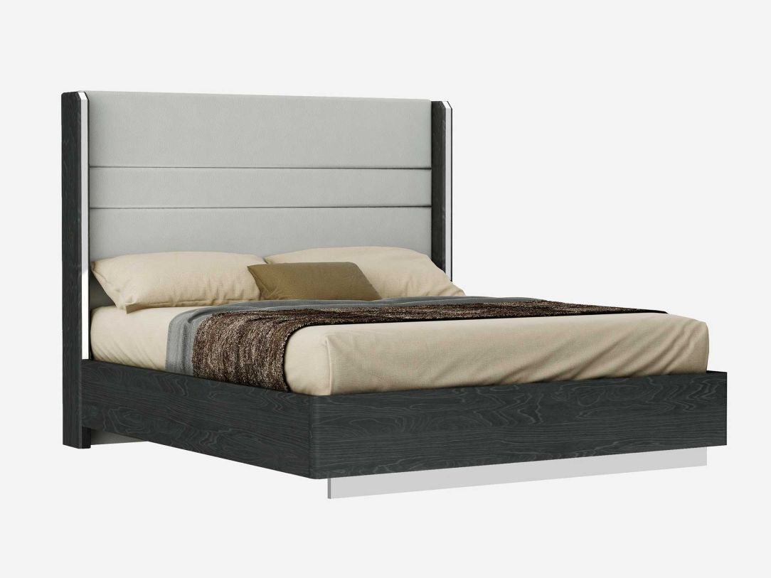 Whiteline Pino King Bed in Dark Grey/Light BK1752-DGRY/LGRY