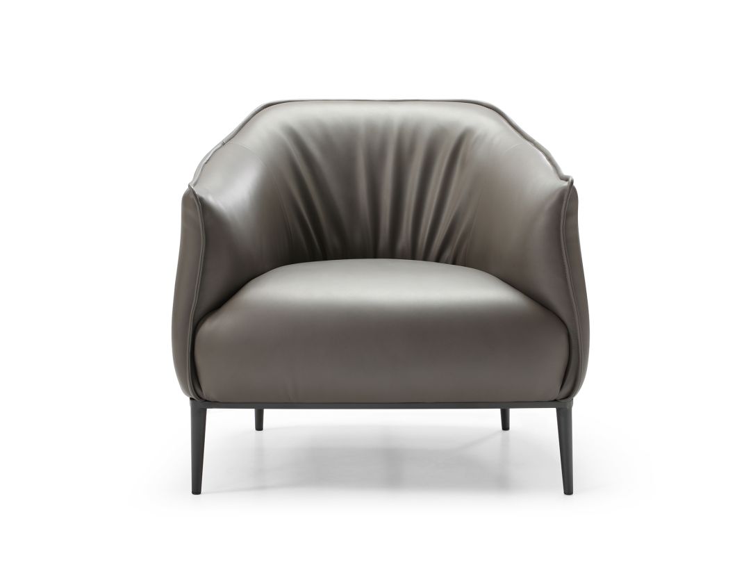 Whiteline Benbow Leisure Chair in Dark Gray CH1706P-DGRY