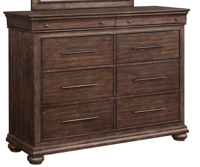 Samuel Lawrence Rochelle 6 Drawer Dresser in Brown S718-010