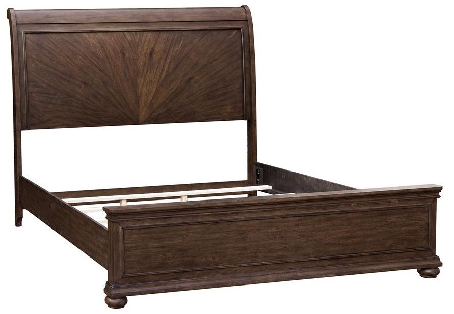 Samuel Lawrence Rochelle Queen Panel Bed in Brown