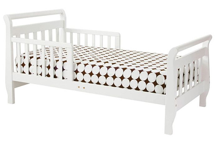 DaVinci Baby Sleigh Toddler Bed in White M2990W