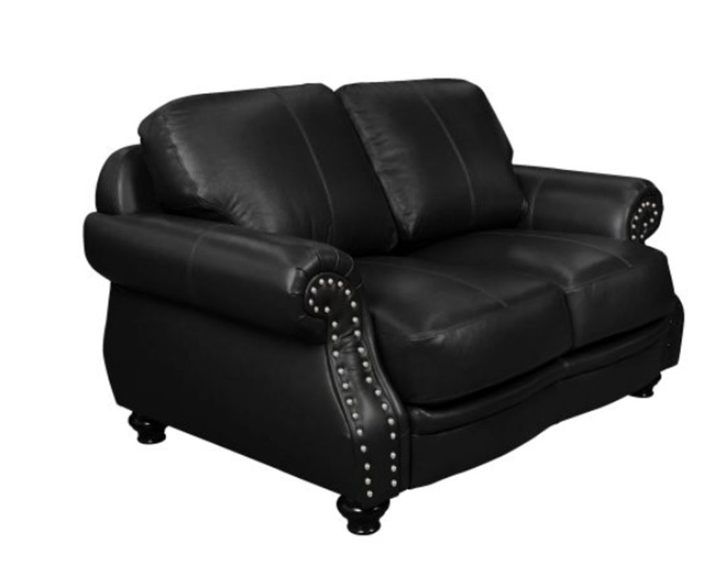 Sunset Trading Cavalier Loveseat in Black SU-CR2130-80-200LF