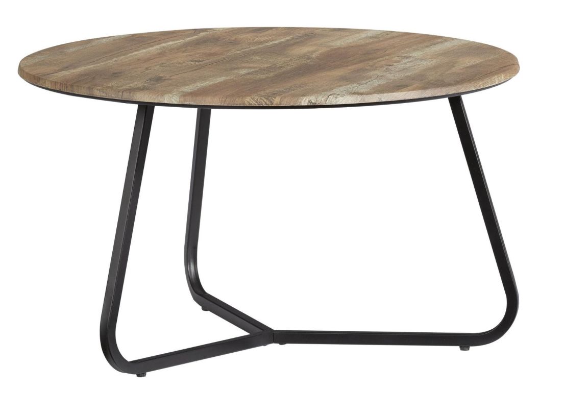 Progressive Finley Cocktail Table in Yukon/Black Metal T252-01  PROMO