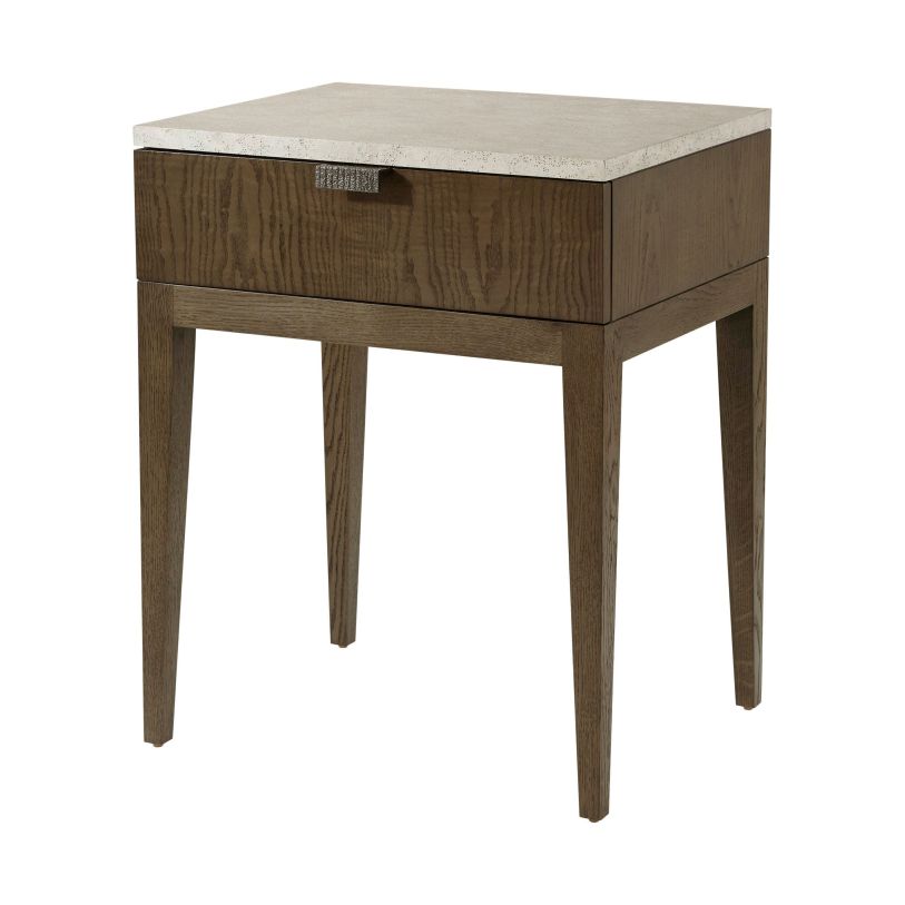 Theodore Alexander Catalina Single Drawer Nightstand in Earth TA50092.C301  CODE:UNIV20 for 20% Off