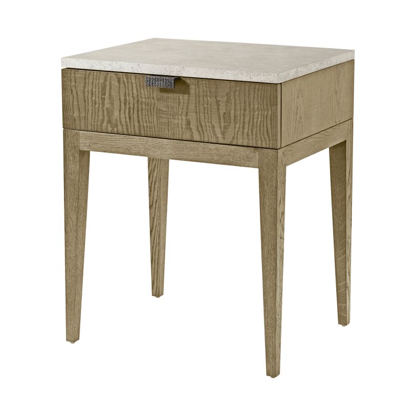 Theodore Alexander Catalina Single Drawer Nightstand in Dune TA50092.C306  CODE:UNIV20 for 20% Off