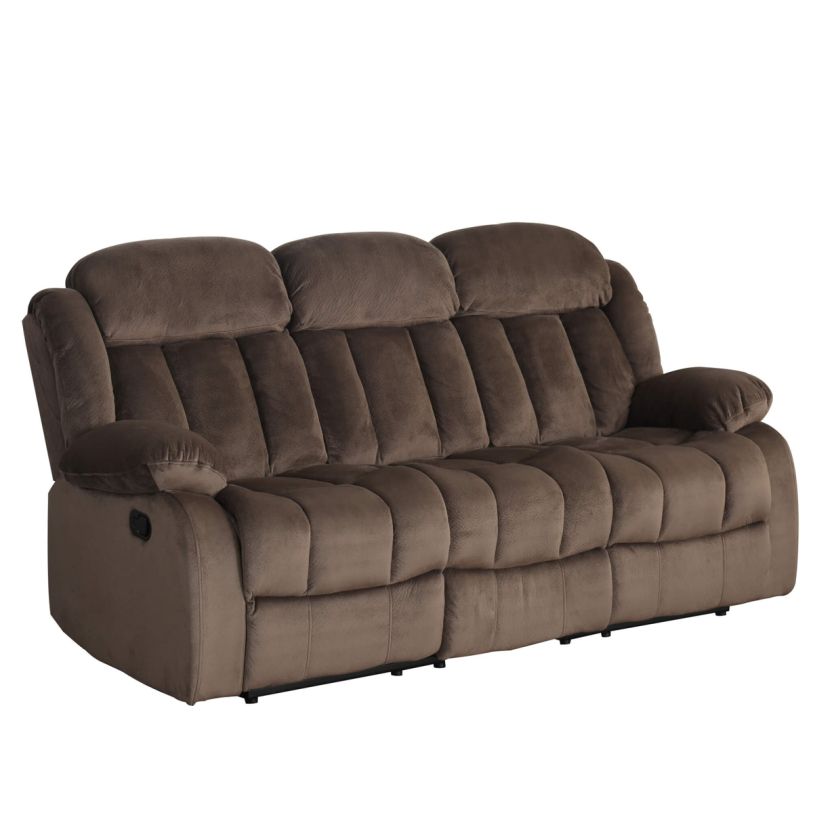 Sunset Trading Madison Reclining Sofa in Chocolate SU-ZY660-305