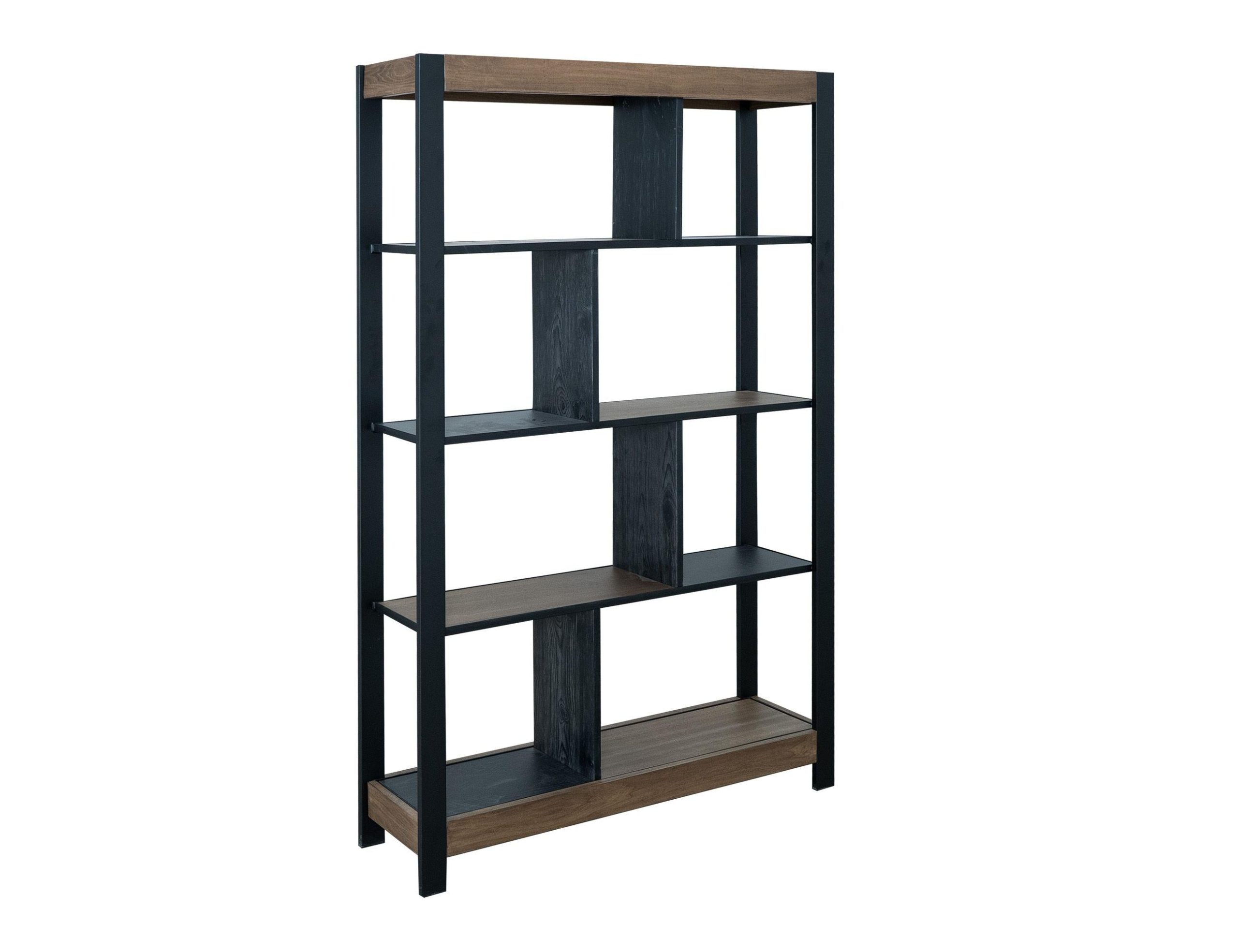 International Furniture Direct Tuxedo – Bookcase – Brown / Black