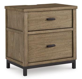 Ashley Tomtyn Two Drawer Night Stand – Light Brown