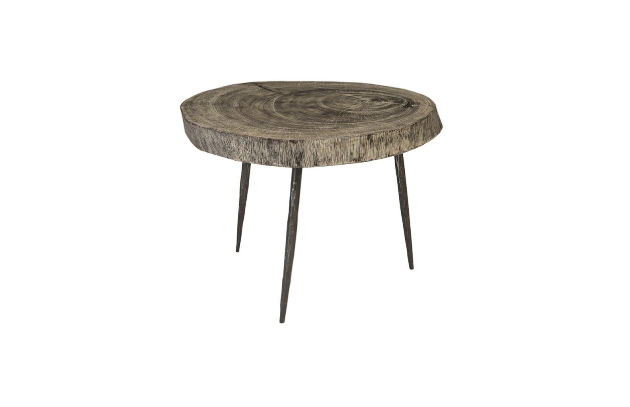 Phillips Collection Crosscut Side Table in Gray Stone TH85174 CODE:UNIV20 for 20% Off