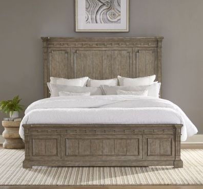 Liberty Furniture Town & Country King Panel Bed in Dusty Taupe 711-BR-KPB  EST SHIP TIME APPX 4 WEEKS