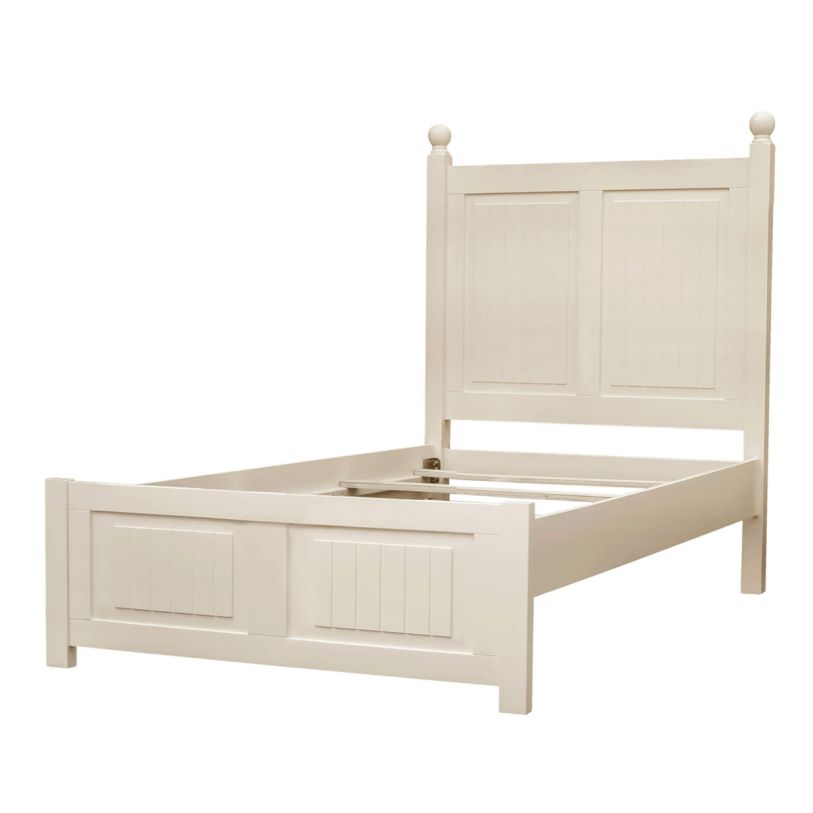 Sunset Trading Beachfront Twin Panel Bed in Cottage White CF-1703-0111-TB