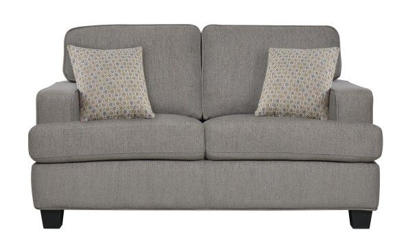 Emerald Home Furnishings Carter Loveseat in Taupe U3477-01-43