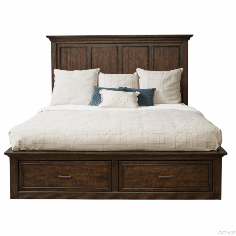 Emma Mason Signature Prima King Storage Bed in Antique Brass PROMO