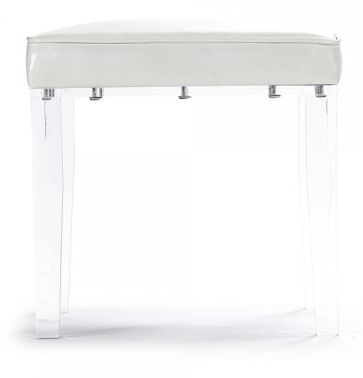 Zentique Acrylic Stool in White (Set of 2) ZMA003